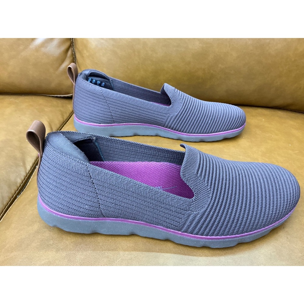 Ryka Effortless Slip On Women 9 Chicory Brown New Washable Knit Shoe